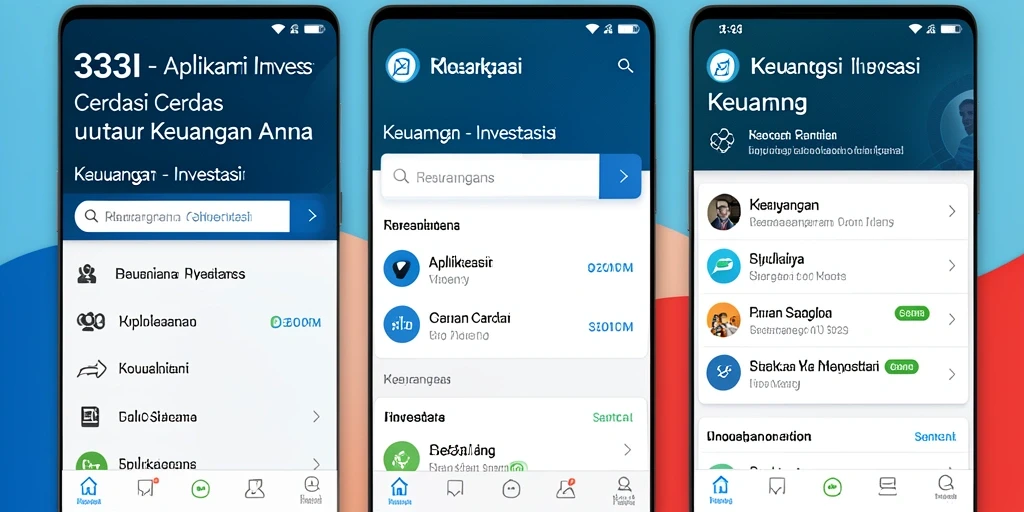Screenshot antarmuka aplikasi 333I yang intuitif dan informatif.