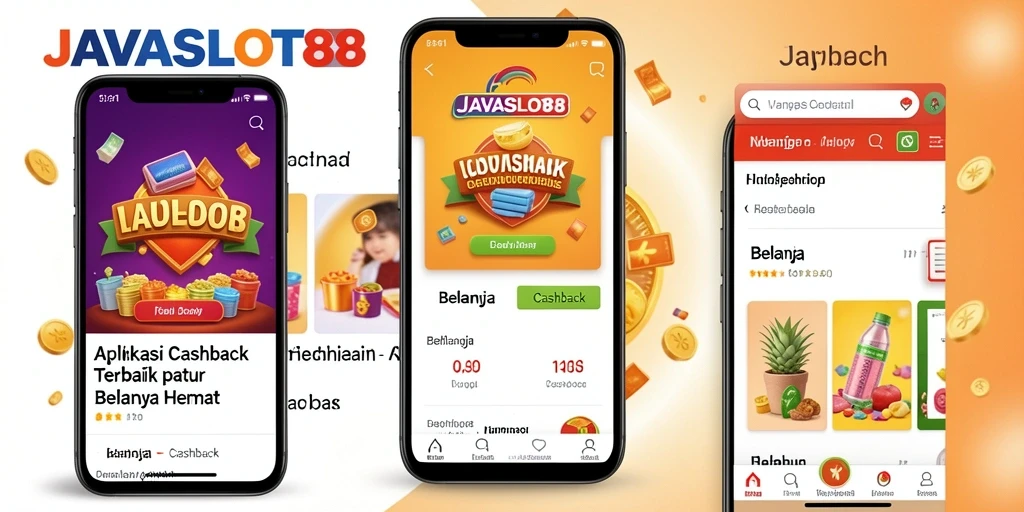 Tampilan antarmuka aplikasi JAVASLOT88 dengan fitur cashback yang menarik.