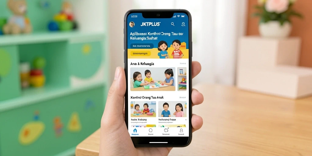 Tampilan antarmuka aplikasi JKTPLUS yang ramah untuk pengguna.