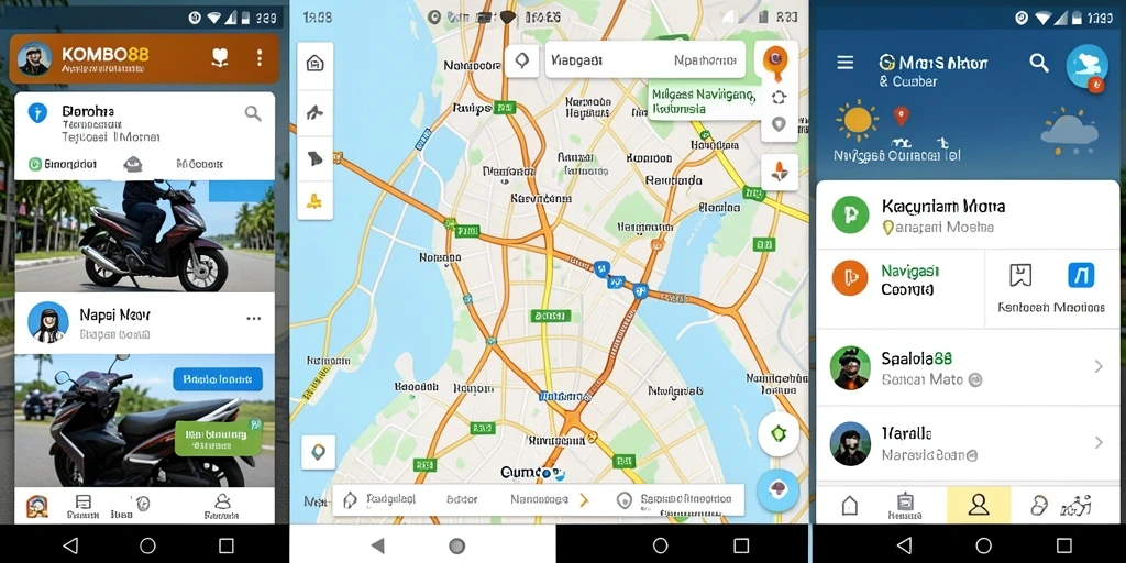 Antarmuka KOMBO88 menampilkan navigasi motor yang intuitif dan informatif.