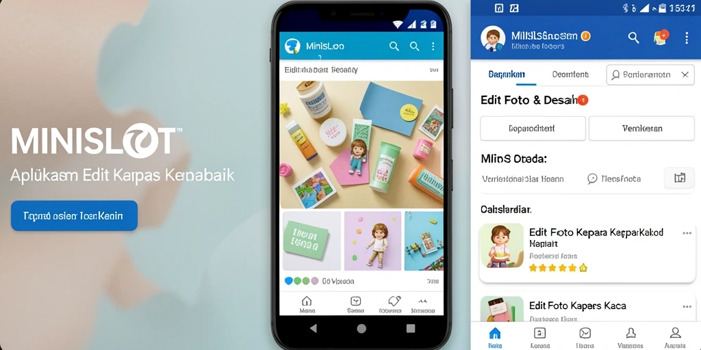 Tampilan antarmuka MINISLOT untuk efek Edit Foto Kertas Kaca.