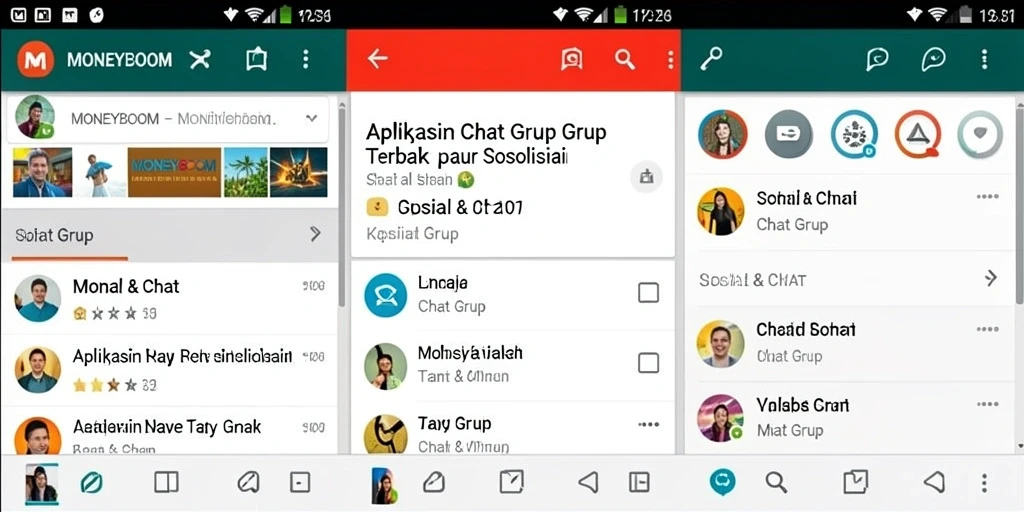 Tampilan antarmuka MONEYBOOM yang sederhana dan menarik.