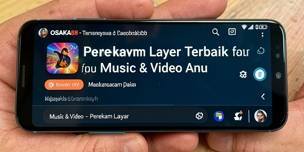 Tampilan antarmuka OSAKA88 untuk perekaman layar yang mudah digunakan.