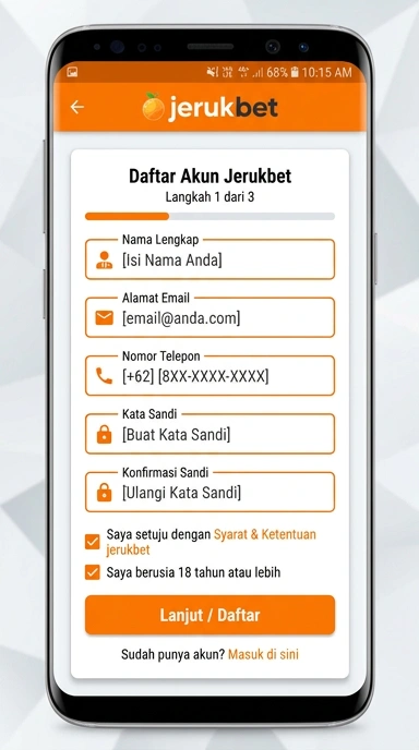 Cara Mendaftar Akun Baru di jerukbet Dengan Mudah